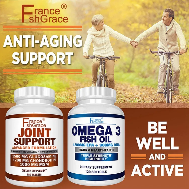 Glucosamine Chondroitin Turmeric Msm Boswellia Joint Support Supplement for Relief 180 Tablets