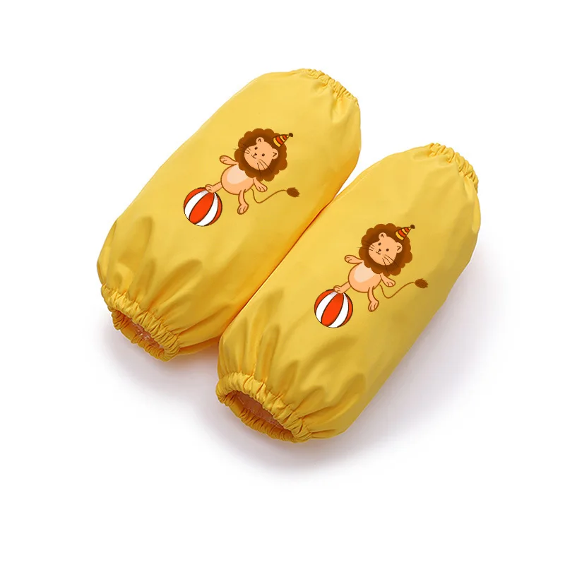 Spot children sleeve waterproof breathable printed LOGO boys and girls drawing sleeve baby children students