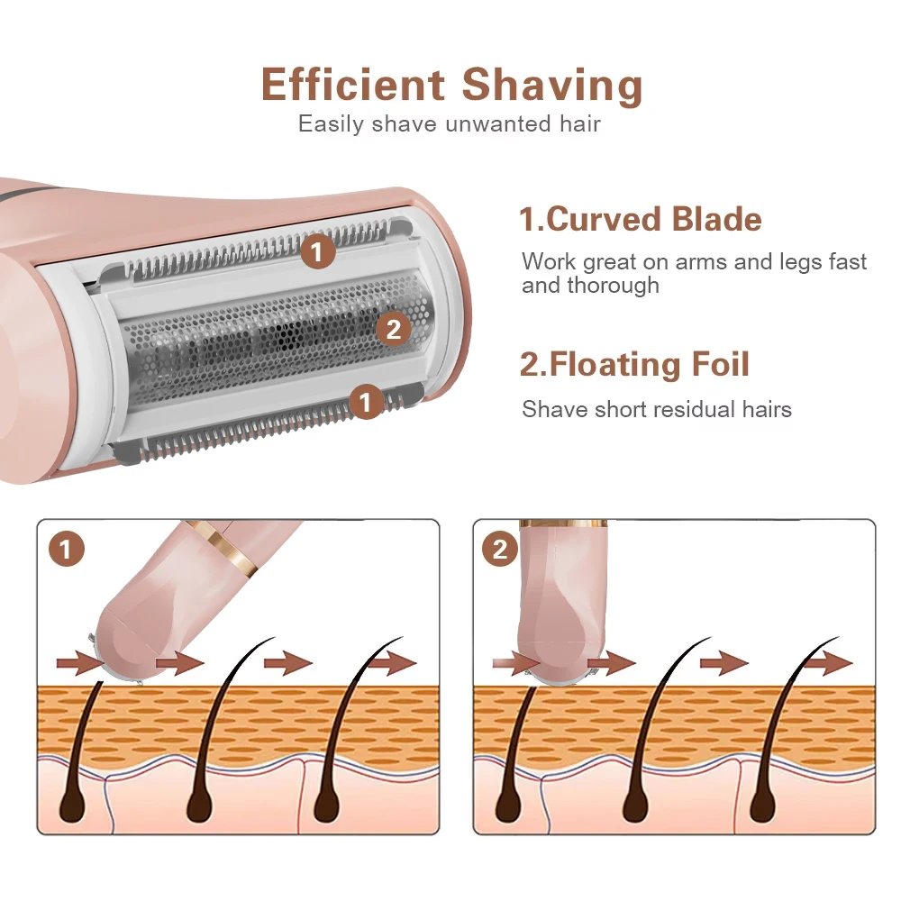 OEM Woman Hair Removal Appliances Epilator Machine Best Portable Epilation Ipl Hair Removal Epilator Painless