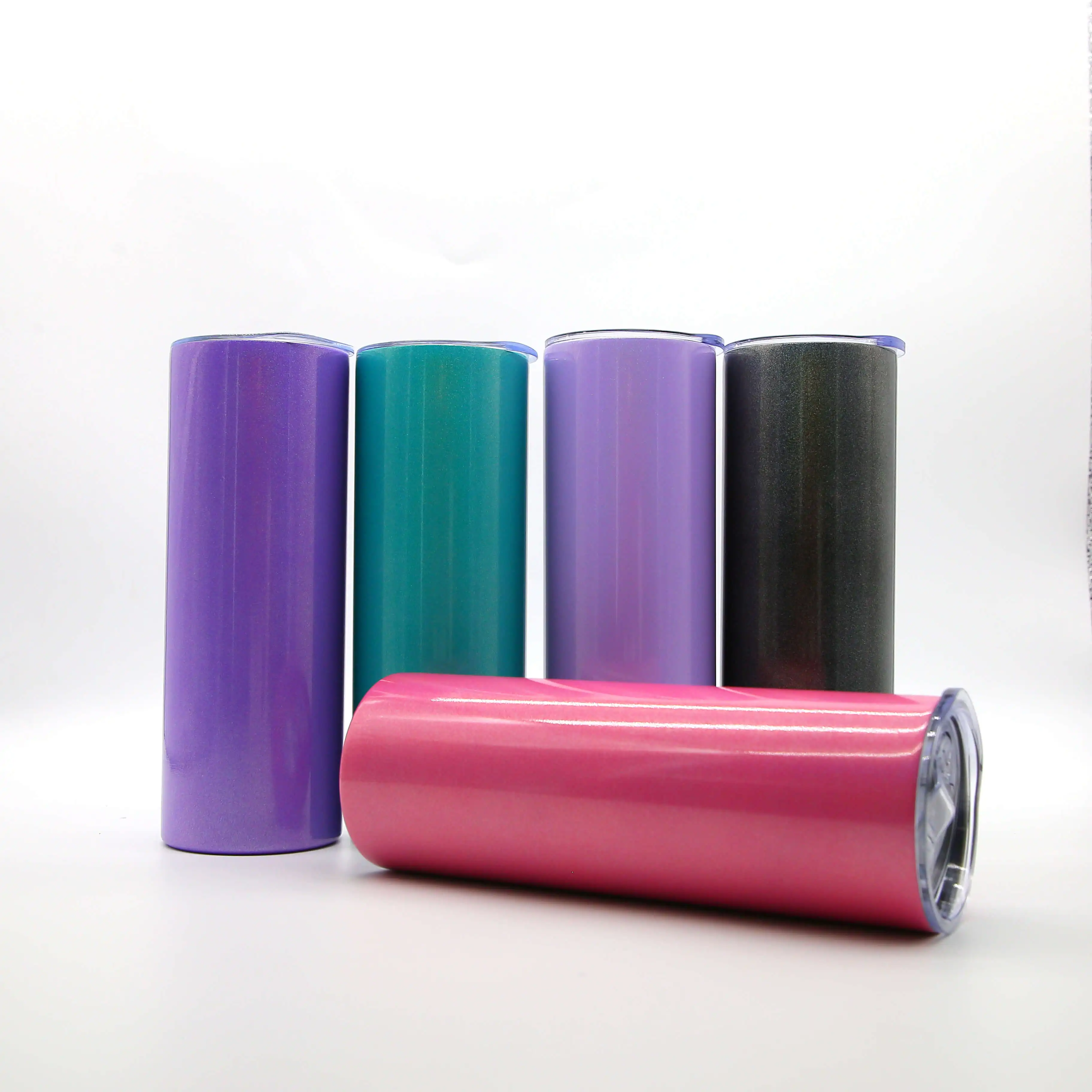 Fiona Chen US Warehouse Stocked: 20oz Glitter Sublimation Straight Tumbler Stainless Steel Tumbler