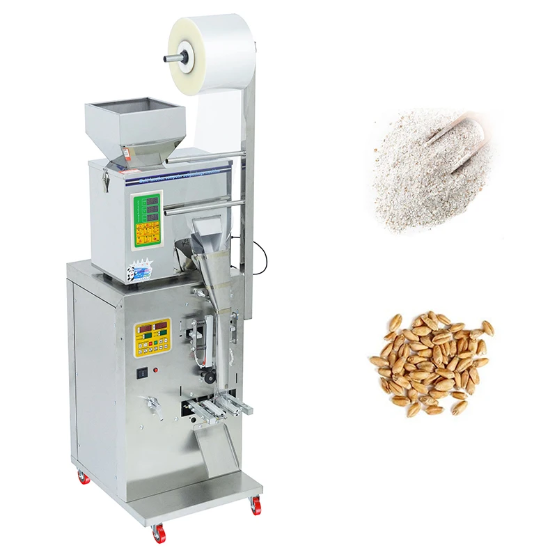 Automatic Small Bag Tea Packaging Machine With Date Printer Nut Packaging Machine Weighing Filling Coffee Packaging Machine