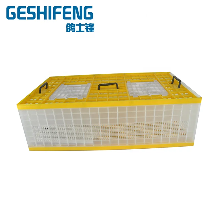 Poultry Chicken Transport Chicken Transport Cage Pigeon En Acier Plastique Duck Broiler Cage Transport Oiseau //