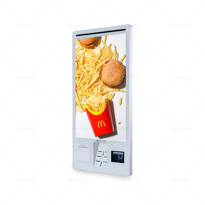32 Inch Fast Food Self-Service Ordering Kiosk Auotmaic Pos Payment NFC Kiosk for  KFC/Burger King