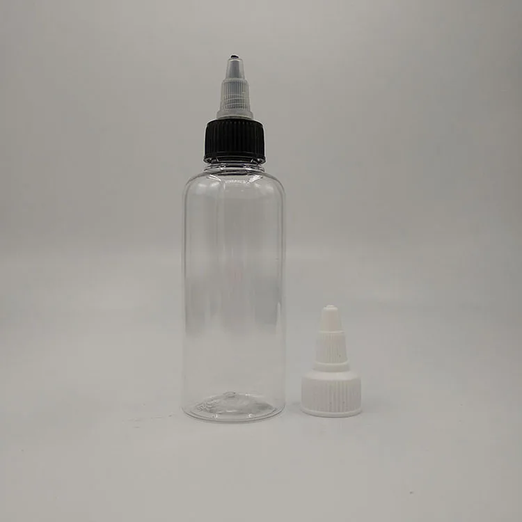 wholesale empty disposable squeeze liquid dropper bottle clear pet plastic bottles with flip cap bottle