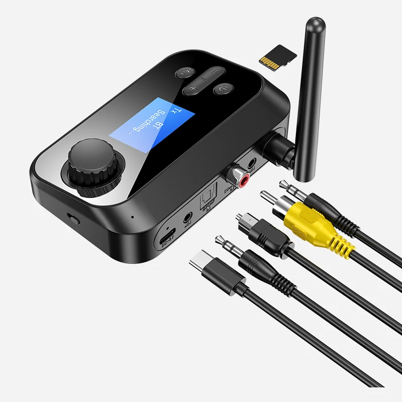 2-in-1 Wireless BT Audio Transmitter & Receiver BT Audio Adapter For Home Devices /TV /Speaker