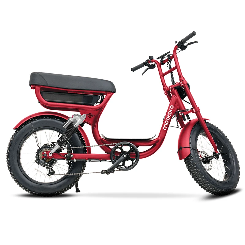 Mootoro Vintage Style 750W Adults City Cruiser Fat Tire Electric Bike with Bangfang Motor Ebike