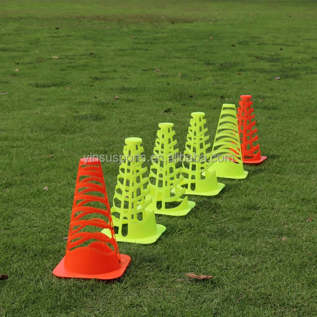 9 Inch Sports Plastic Mini Soccer Cones for Drills Practice Flexible Agility Cones for Training Traffic Cone