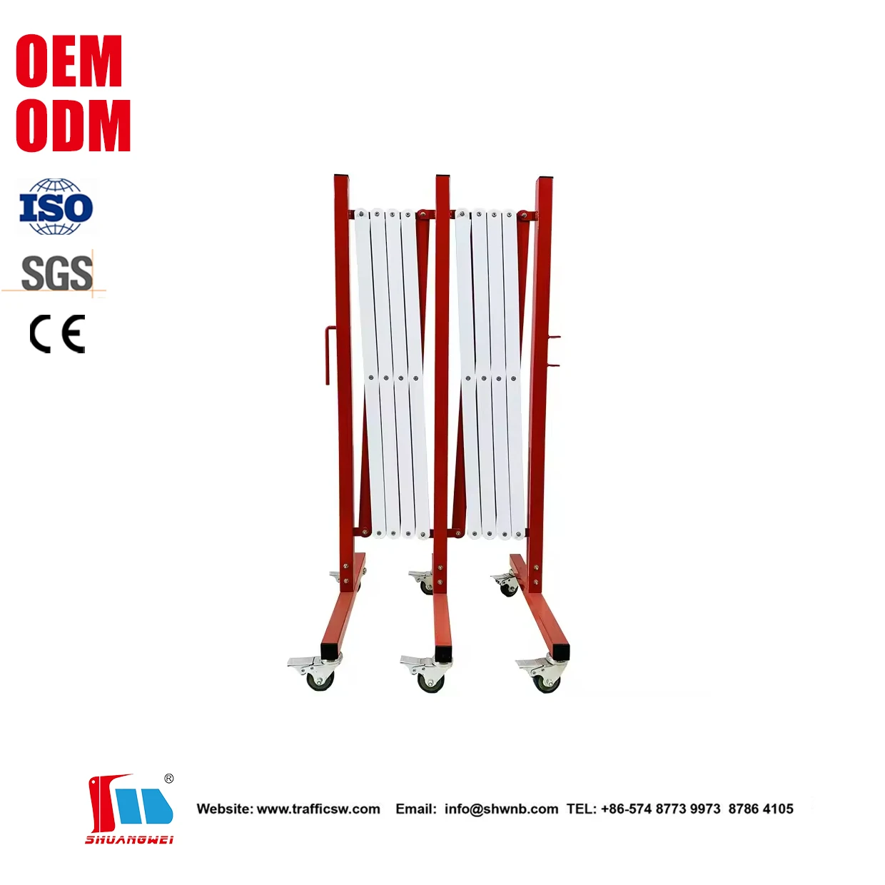 Custom Steel+Aluminum 4000mm Portable Crowd Temporary Wheel Traffic Road Safety Retractable Barrier Expandable Barrier