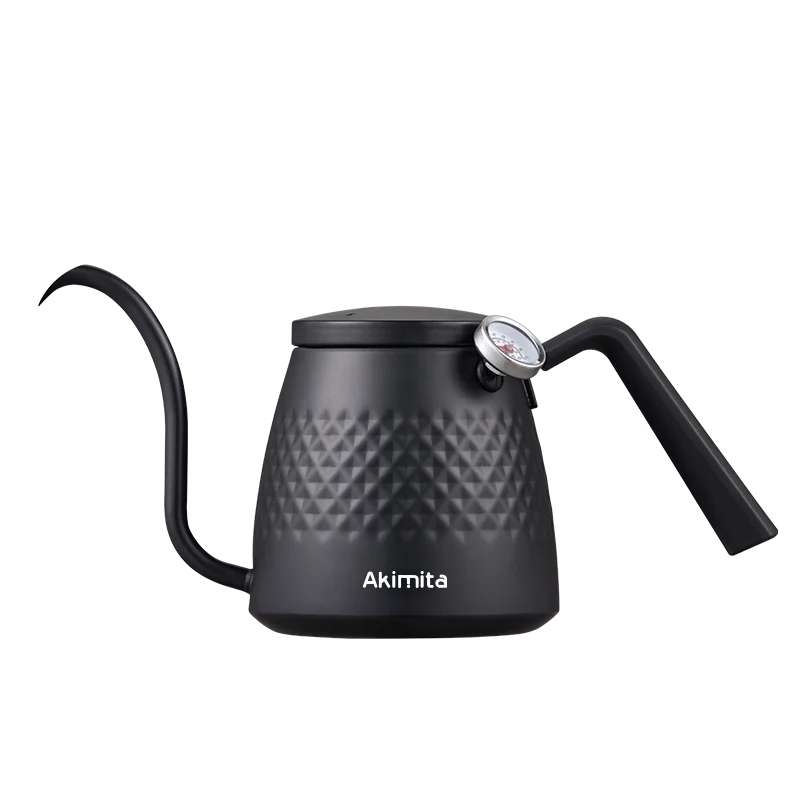 Akimita pour over kettle with thermometer stainless steel drip pot pour over coffee kettle with long spout