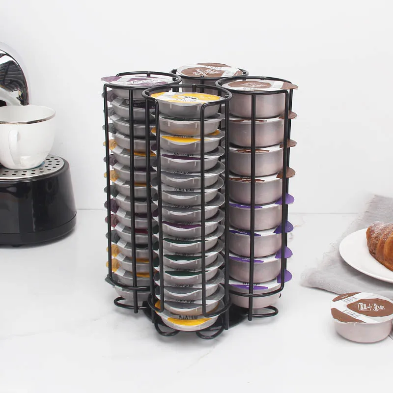 Wholesale 52pcs Bronze Powder Coating Tassimo Coffee Capsule Display Rack