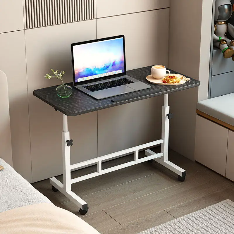 Small Standing Desk Adjustable Height, Mobile Stand up Desk with Wheels,  Portable Rolling Desk Small Computer Desk