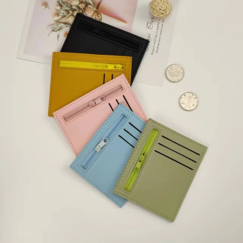 RU Wholesale small leather wallet women coin bag money clip many cards holder female purses short style wallets