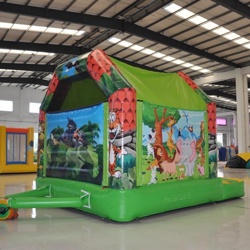 AOQI Manufacturer Safari Inflatable Bouncer popular toy Inflatable jumping bed