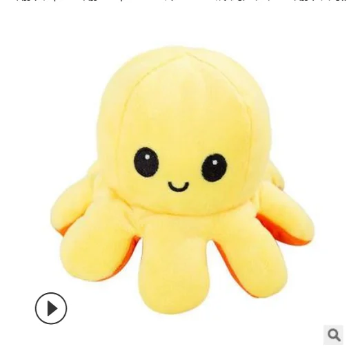 Creative cute custom octopus plush toys pink octopus plush toy Double sided turning  Plush Octopus doll