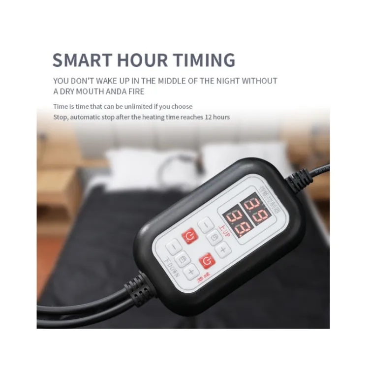 Sheerfond Customization Non-radiation infrared red light therapy blanket washable 12v heating smart electric therapy blanket