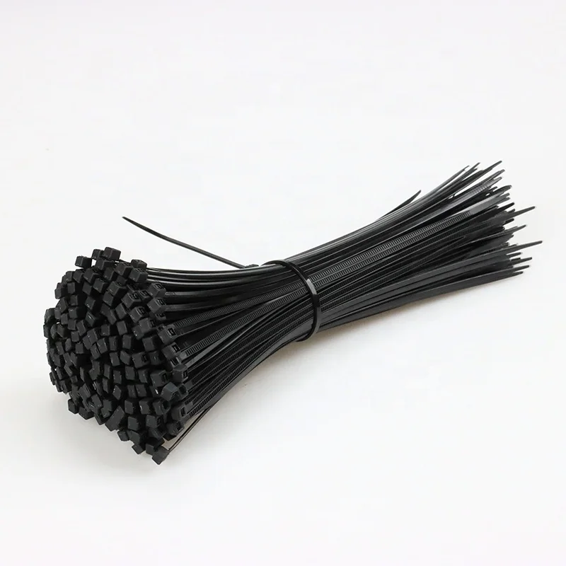 100 Pieces/bags 4*200 High Quality Nylon 66 Custom Tag Self-locking Nylon Cable Tie Zip Plastic Cable Tie