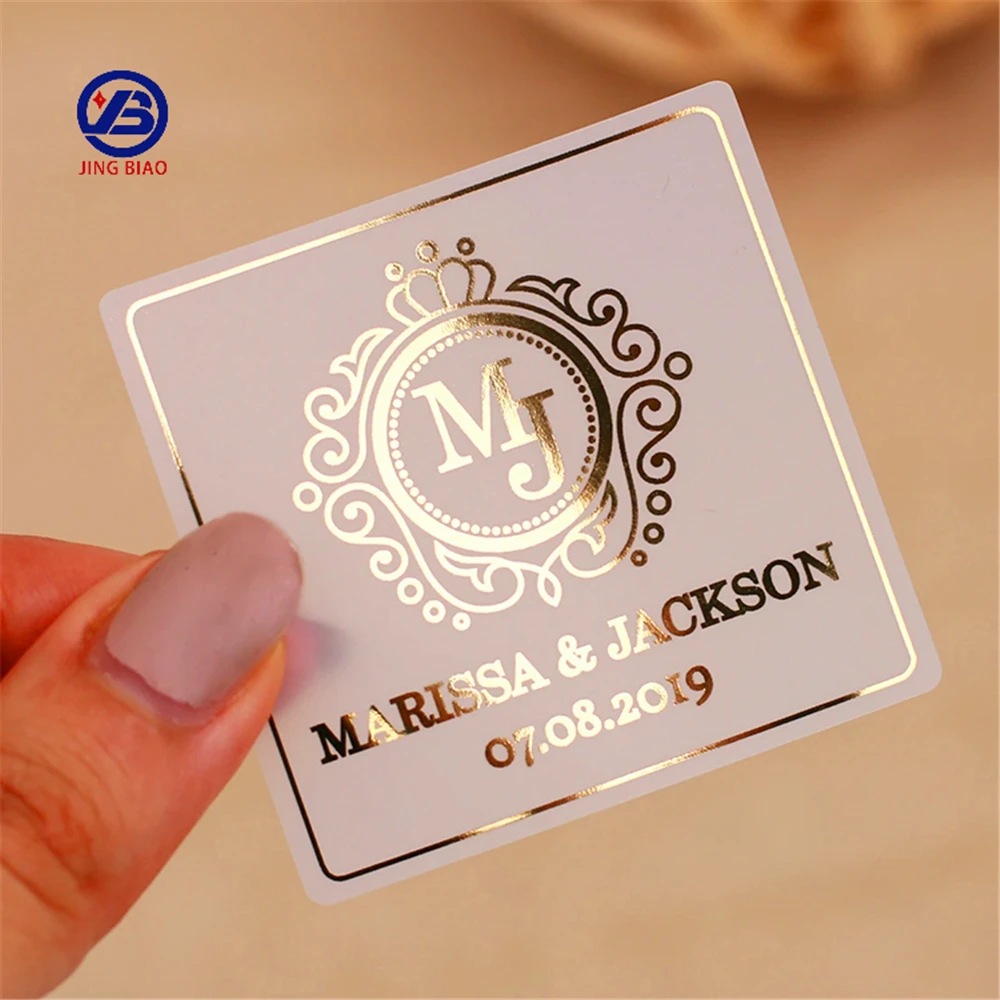 Изготовленная на заказ декоративная влагопоглощающая ткань «сделай сам» Цветочная блестящая бумага клейкая подводка для глаз частная этикетка фольга для одежды наклейка бумага