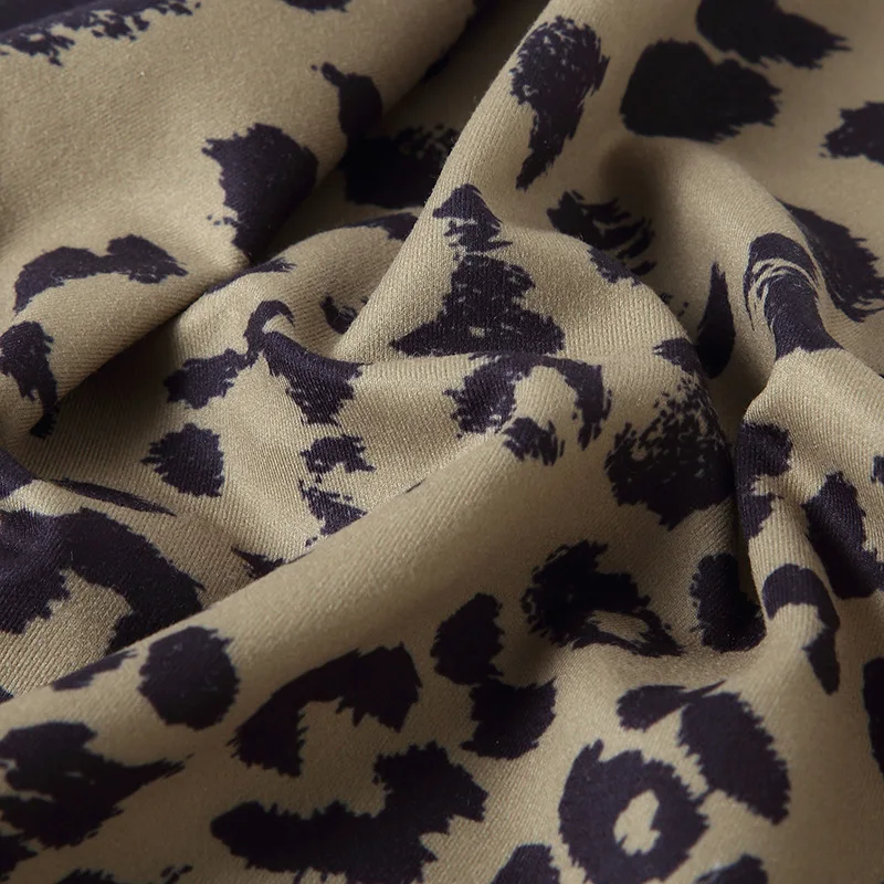 Sample customization polyamide  blended sandwich duplex printing high elastic yoga clothes fabric sports yoga pants fabric