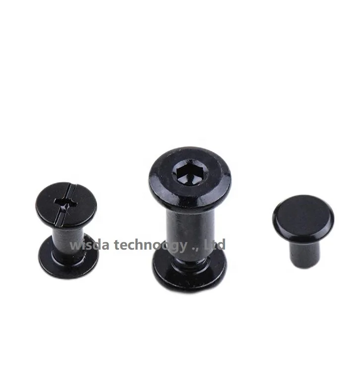 Brass Stainless steel  Binding Screw Flat Head  chicago screw black chicago screw color