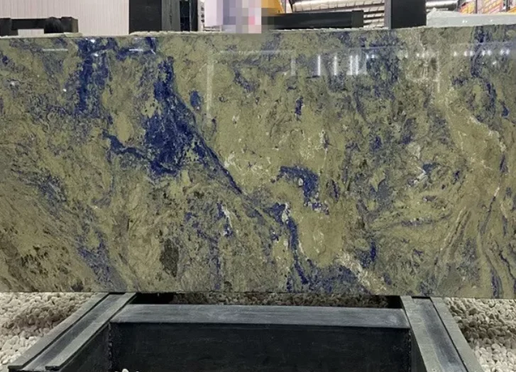 Роскошный супертонкий гибкий каменный шпон из голубого мрамора Боливии 1 мм