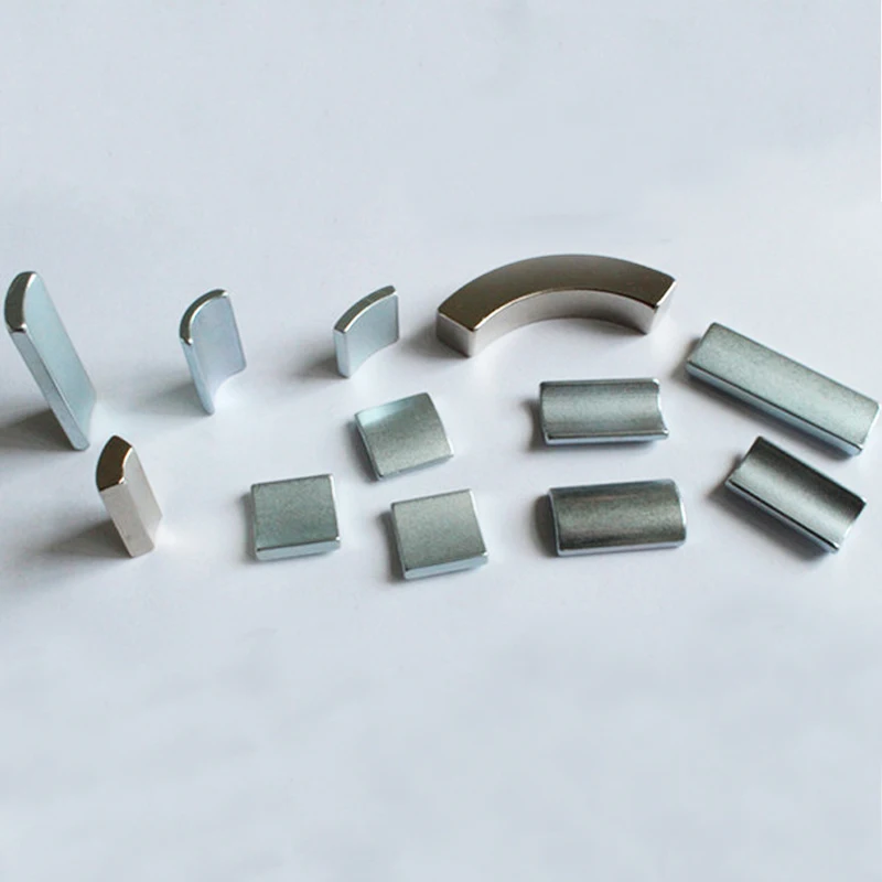 Custom Shape Curved Triangle Irregular Strong Permanent N48 N42 Trapezoid Wedge Neodymium Magnets For Wind Turbine Generator
