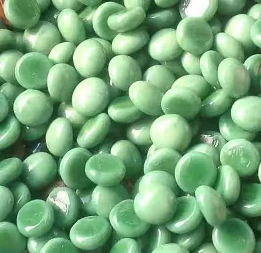 17-19mm Decoration Landscaping Flat Round Glass Pebble