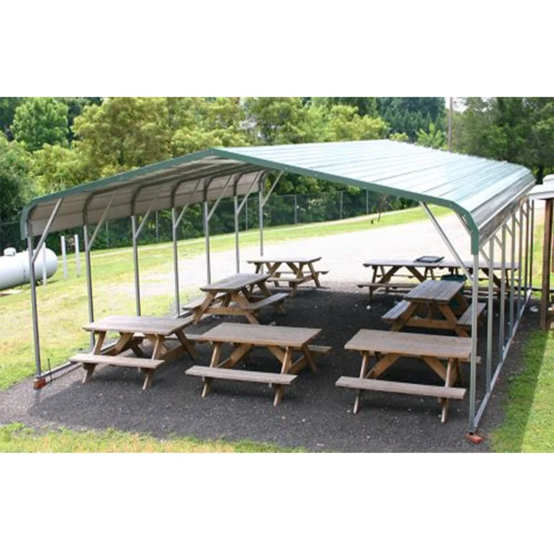 Factory Direct Sales 20x20 Waterproof 2 Cars Metal Carport Impored from China