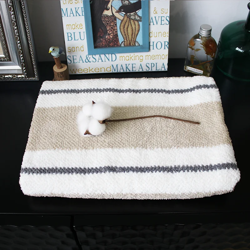 Полосатое банное полотенце для душа, мягкое, очень Впитывающее, уход за чувствительной кожей 70*140