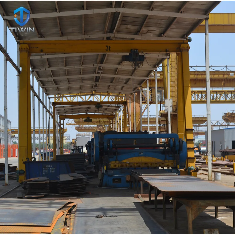 Popular rail running garage gantry crane