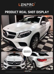 LENPRO PVC Roll  Wholesale Premium Glitter White Matte Black Paper Satin Metal Black Vinyl Car Wrap Metallic Film