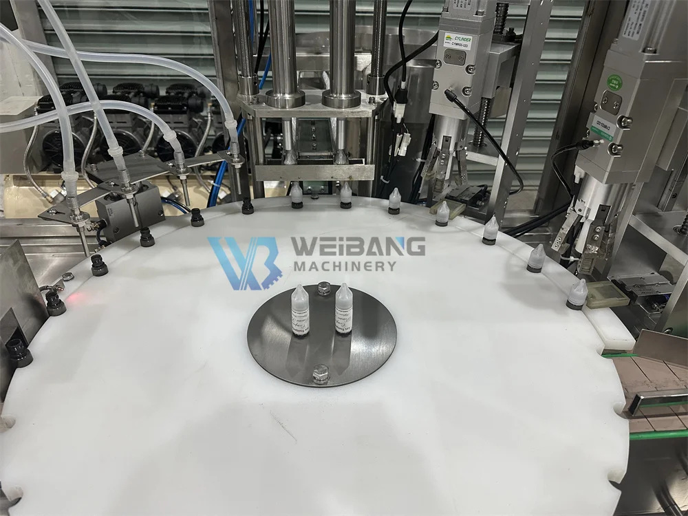 Automatic 30ml 50ml 60ml 120ml Chubby Gorilla Filling Machine Bottle Liquid Filling Capping And Labeling Machine