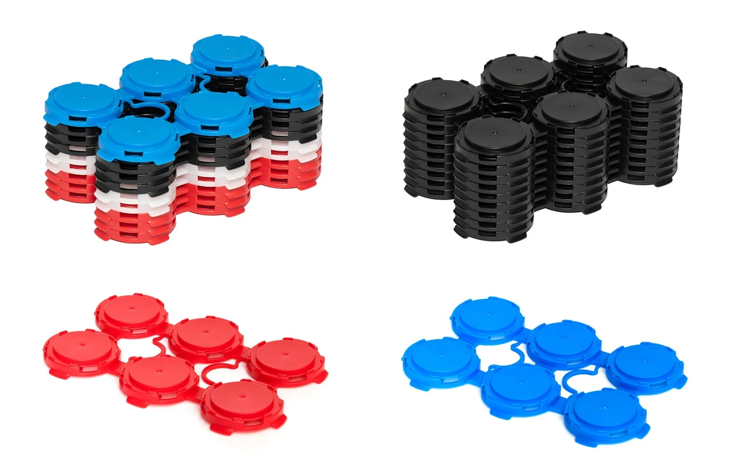 factory price 4 pack 6 Pack Recycled Hdpe Plastic beer beverage drinks Can Carrier clip For Bar Ktv supermarket