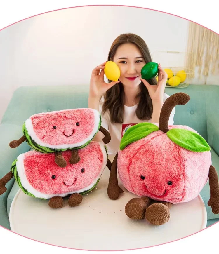 Soft Stuffed Animals Custom  Plushies Wholesale Cute fruit Plush Toys
