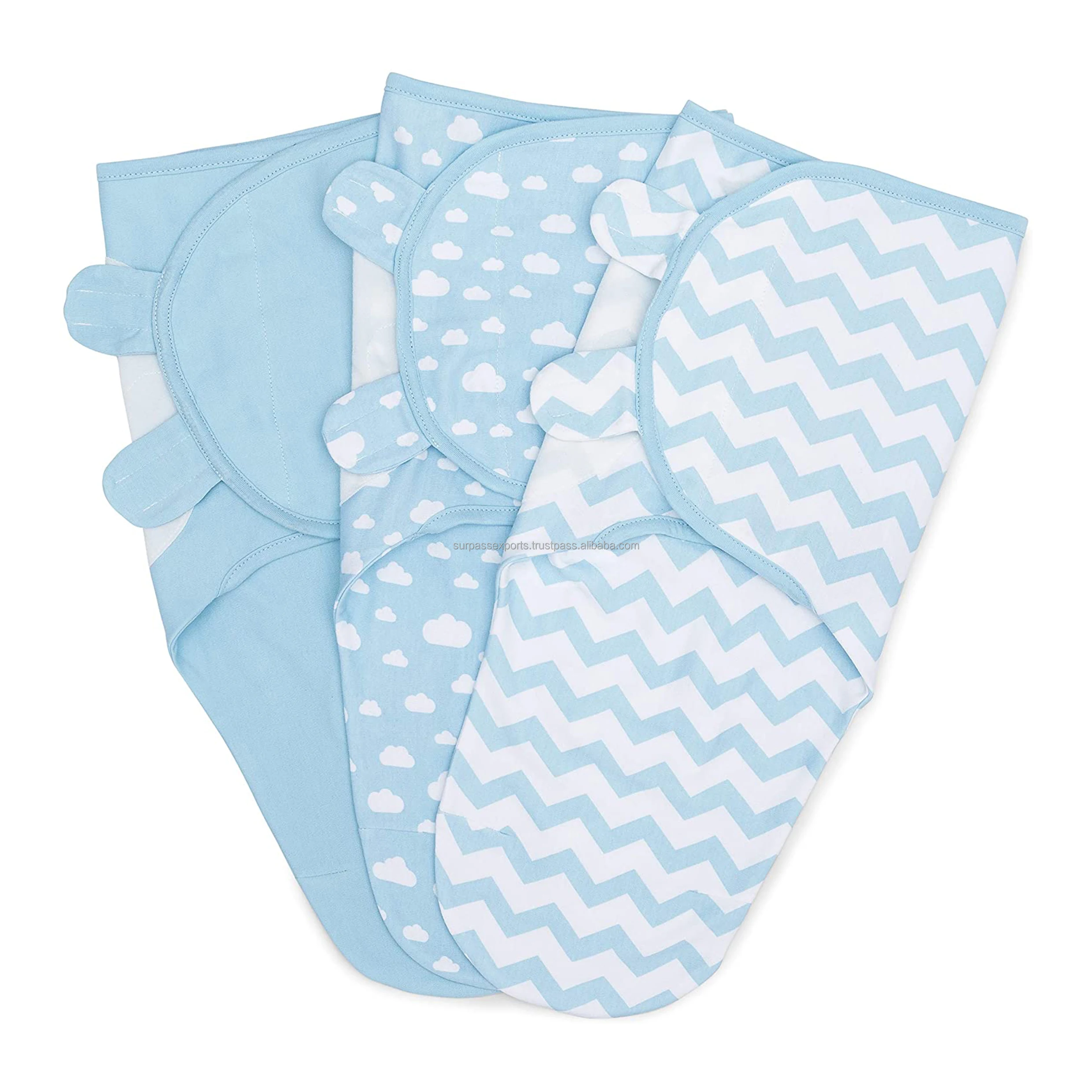 Wholesale Supply Cotton Baby Swaddle Wrap Available in Cotton Material from Indian Supplier and Manufacturer