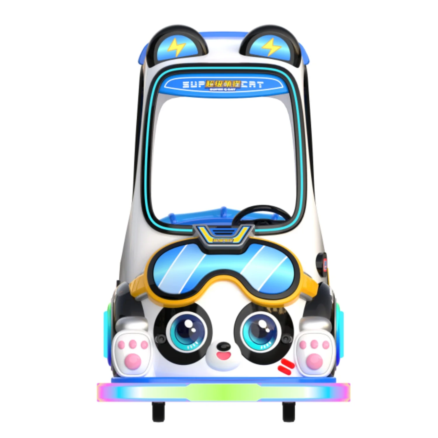 Modern Amusement Park Battery-powered kiddie ride-on Cars 2 Seats Electric Bumper Cars For Chid Luna Park