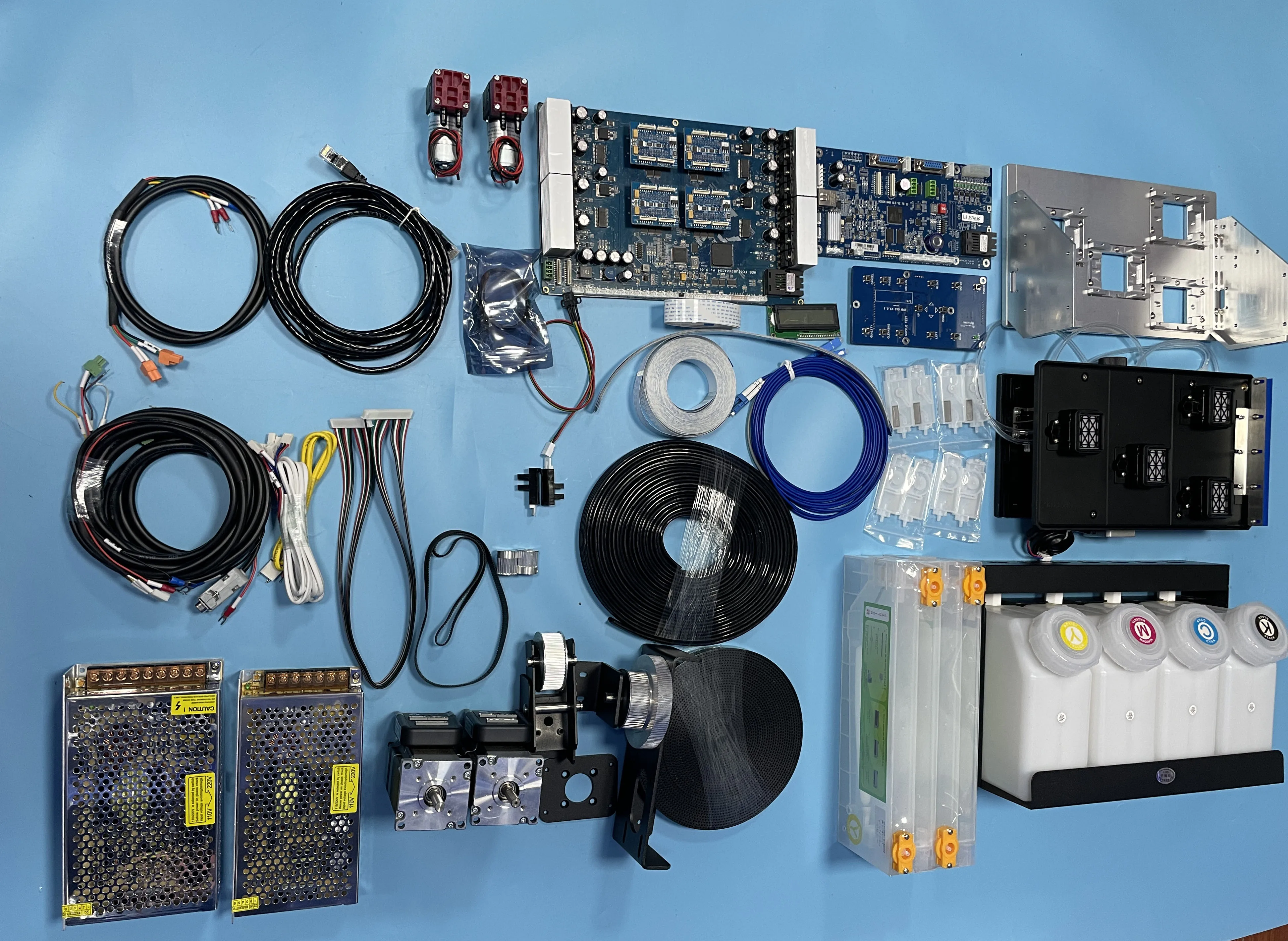 100% New i3200 4heads update complete set of accessories hoson board for inkjet printer assembling and conversion