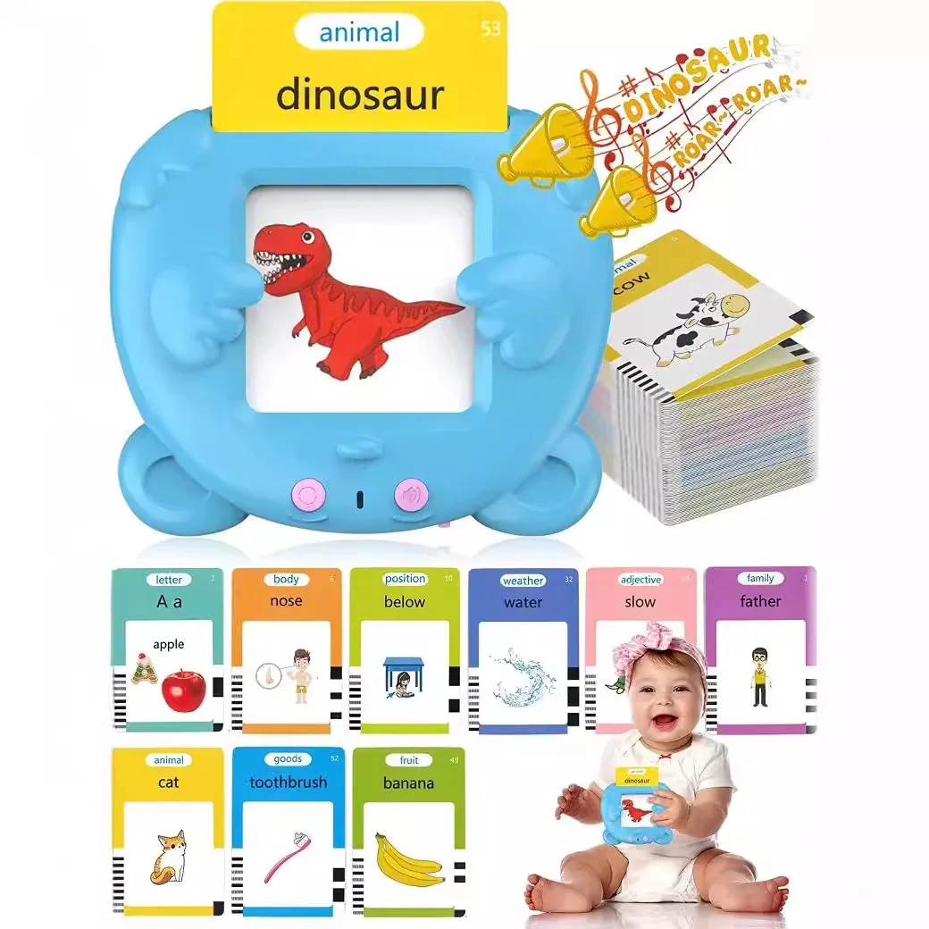 Mini Electronic Educational Flash Memory Cards Kids Plug-in Learning Machine Early Education Device Kids Sensory Learning Toy
