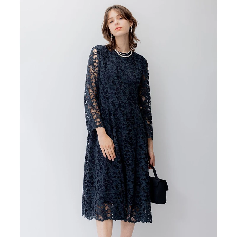 Wholesale popular Lace Dress Early Spring High end dignified and slimming dress