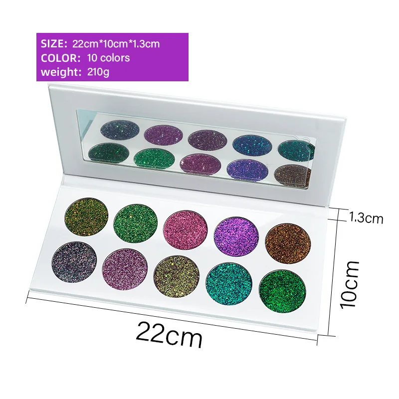 Good Quality High Pigment Private Label Eye Shadow Palette 10 Colors Waterproof Eyeshadow Palette Cosmetics Makeup
