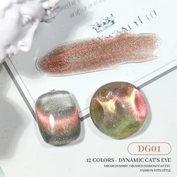 9D Laser Cat Magnetic Gel OEM 15ml/10ml/8ml Wholesale Nail Cat Eye Polish Glue Nail Art Shiny Varnish UV Gel For Nail Art Design