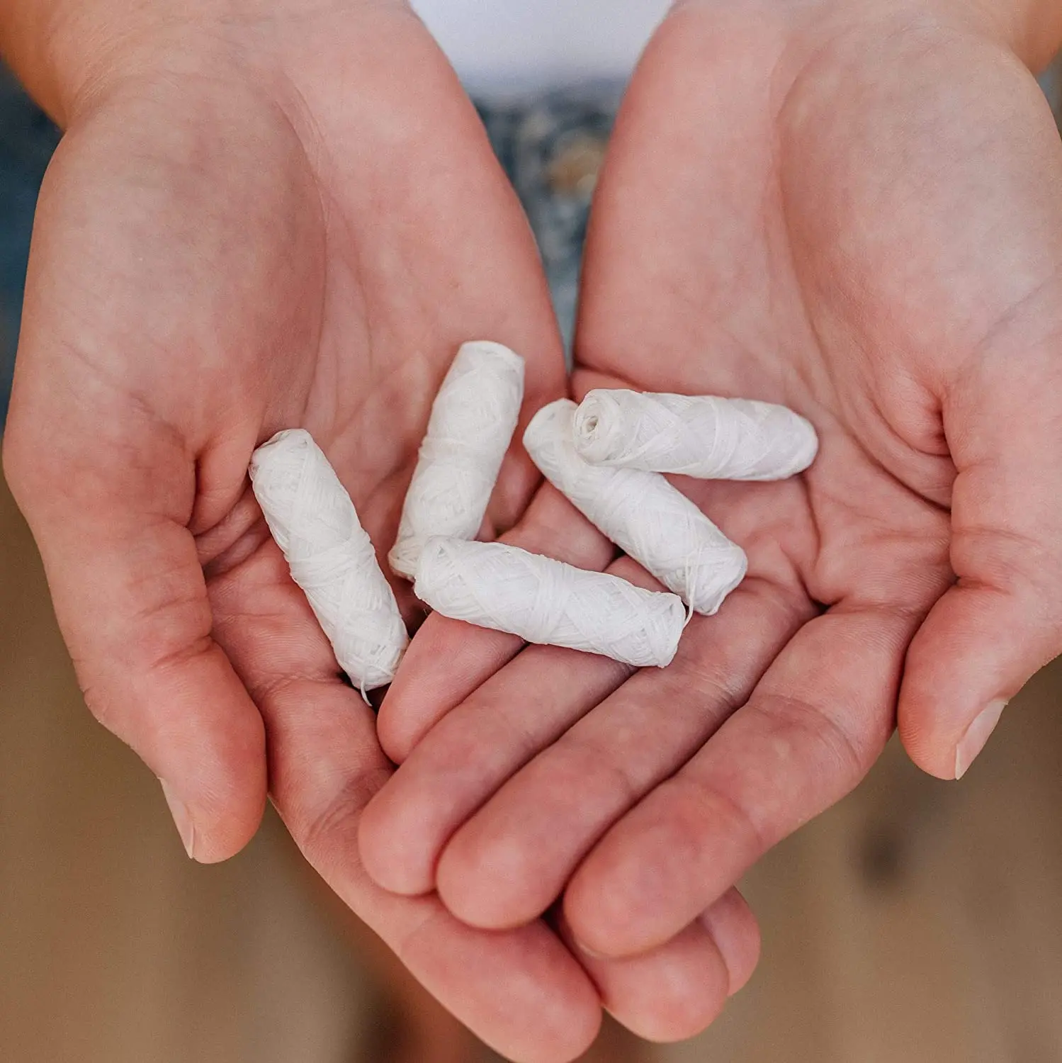 best selling natural biodegradable waxed silk dental floss with refillable glass floss container