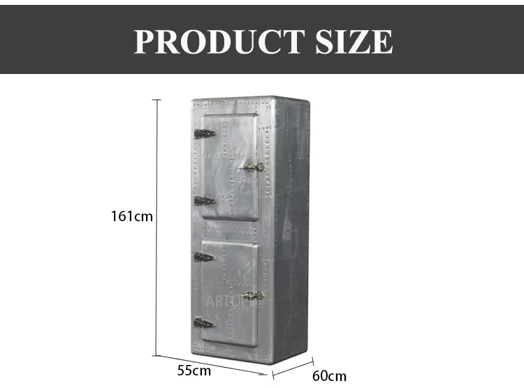 Home solid industrial cabinet furniture aluminum sideboard