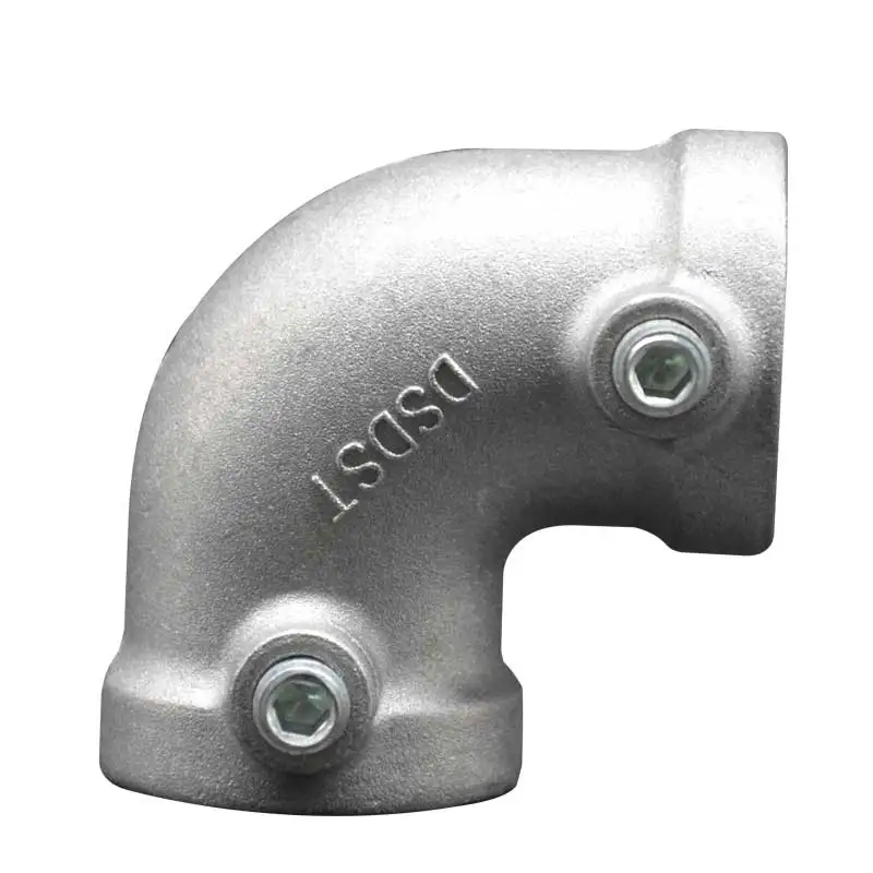 Structural Pipe Fittings with Screw Aluminum Corrosion-resistant Quick Clamp 90 Degree Elbow