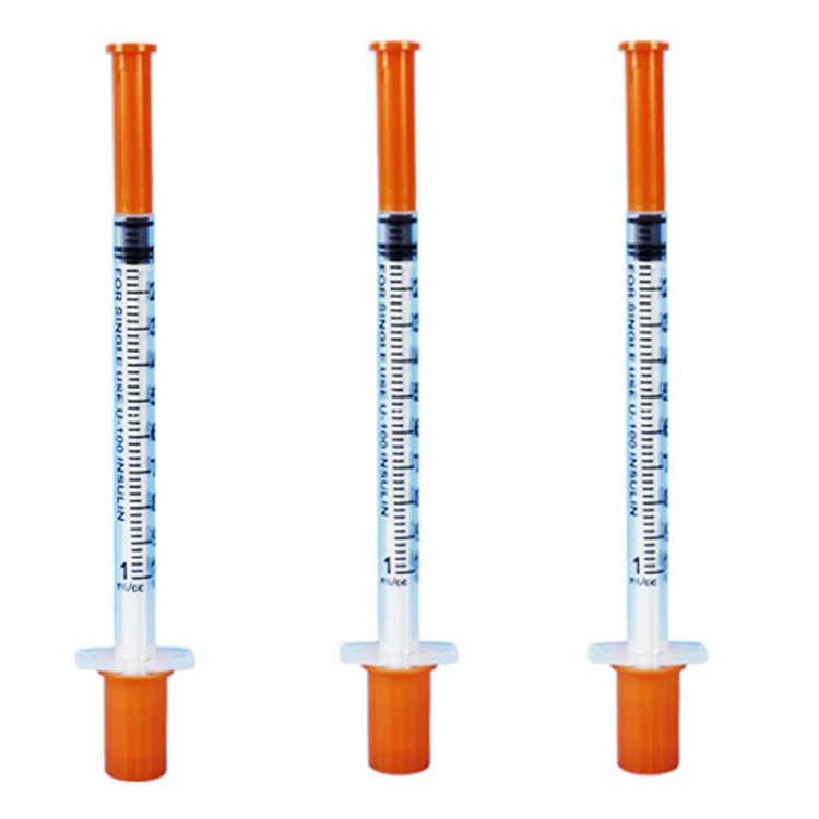 U-100 U-40 0.3cc 0.5cc 1cc Insulin Syringe For Single Use  Injections Syringe 5ml 10ml Syringe High Quality