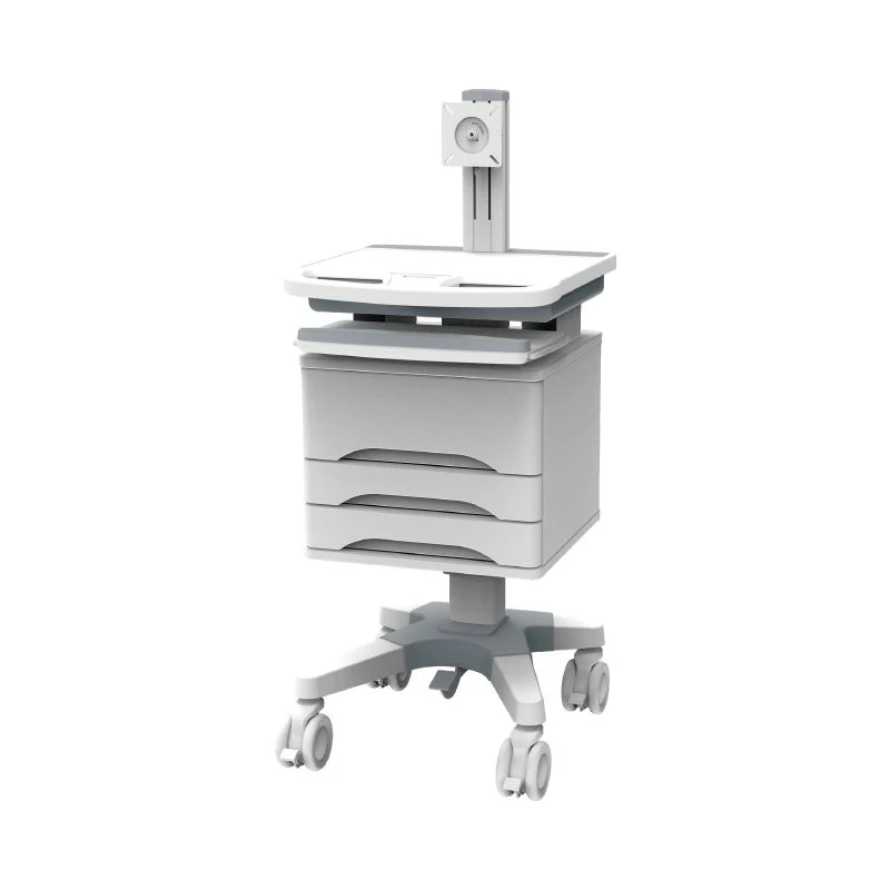 Hospital mobile trolley Nursing record & ward round trolley Hospital computer monitor trolley