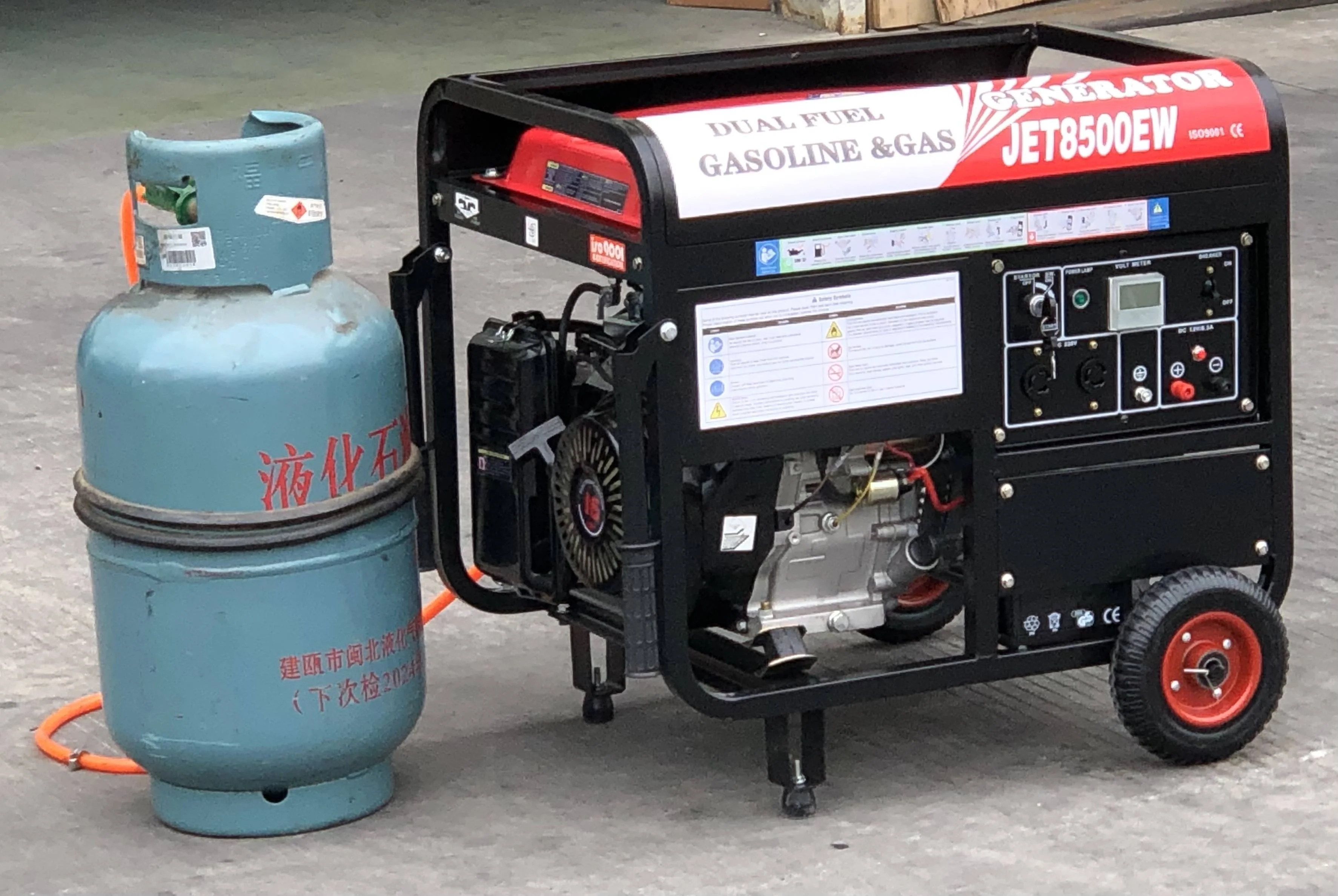 1kW 2kW 3kW 5kW 6kW 8kW 10kW AC Single Phase Gas Generator with Natural Gas Or LPG Biogas For Home Use