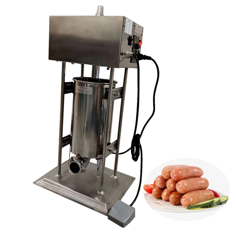 15L Electric Sausage Filling Machine Meat Filling Machine Stainless Steel Sausage Output Processing Machine