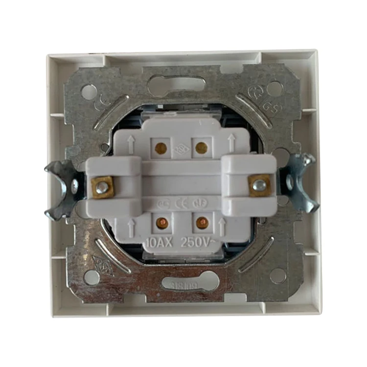 Wholesale Price Russia Style EU Electrical White Color 2 Gang 1 Way 2 Way Light Wall Switch For Home