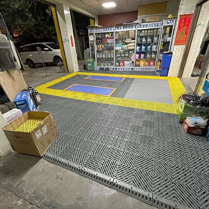 Garage floor non skid paint  garage floor tiles plastic pp interlocking  garage floor tiles free shipping to us
