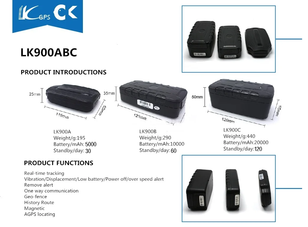 4G Portable GPS Tracker LKGPS LK900C Powerful Magnetic 20000mAh Asset gps tracker car sheep magnetic gps tracker